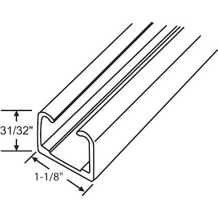 Strybuc Closet Door Track 4ft 8-467-4